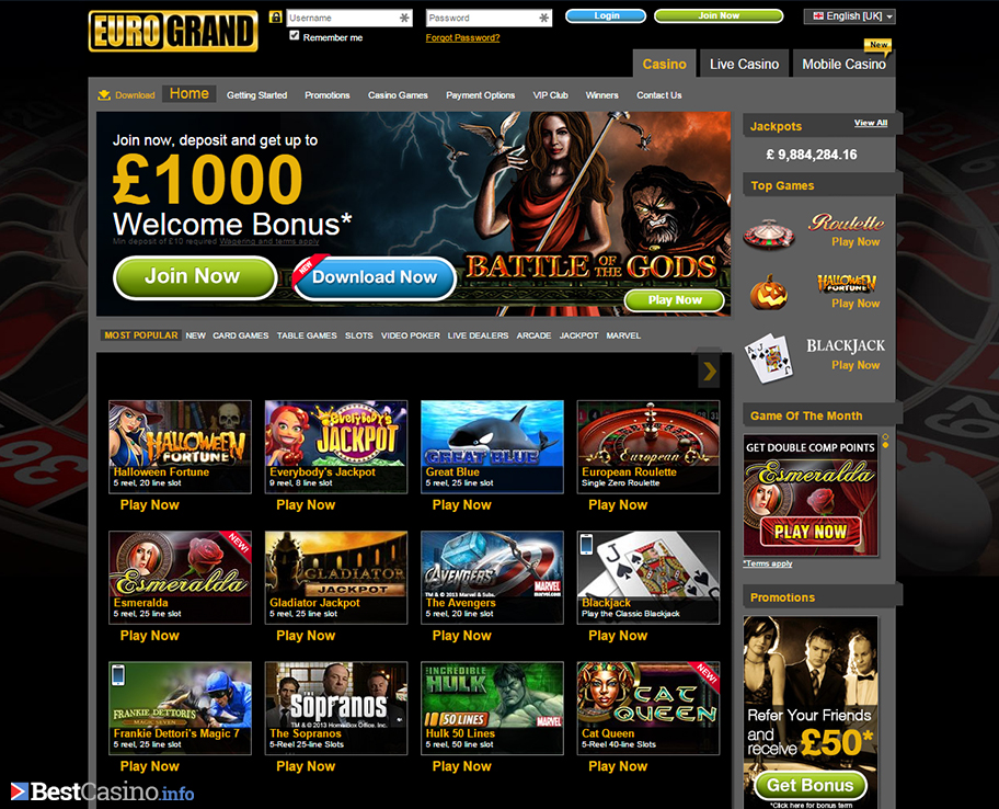 Eurogrand casino online casino